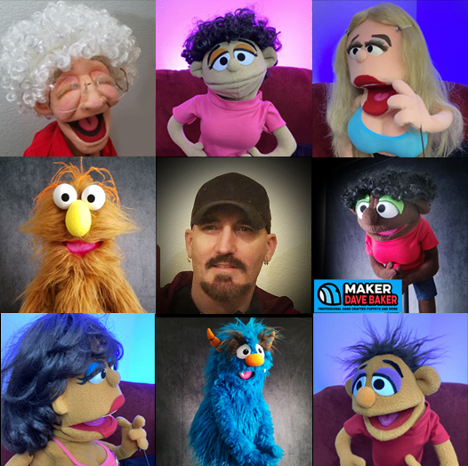 Maker Dave Baker Puppet Collage 2022 